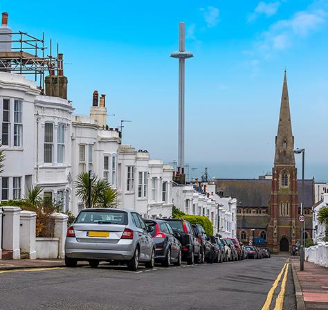 A pleasant view of the local area