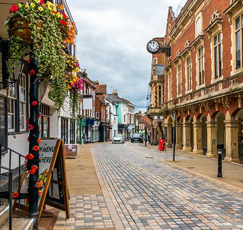 A pleasant view of the local area